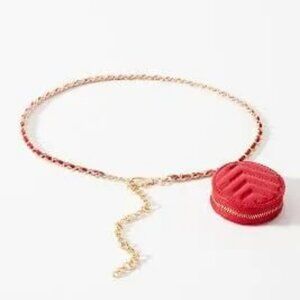 Anthropologie Coin Purse Chain Belt